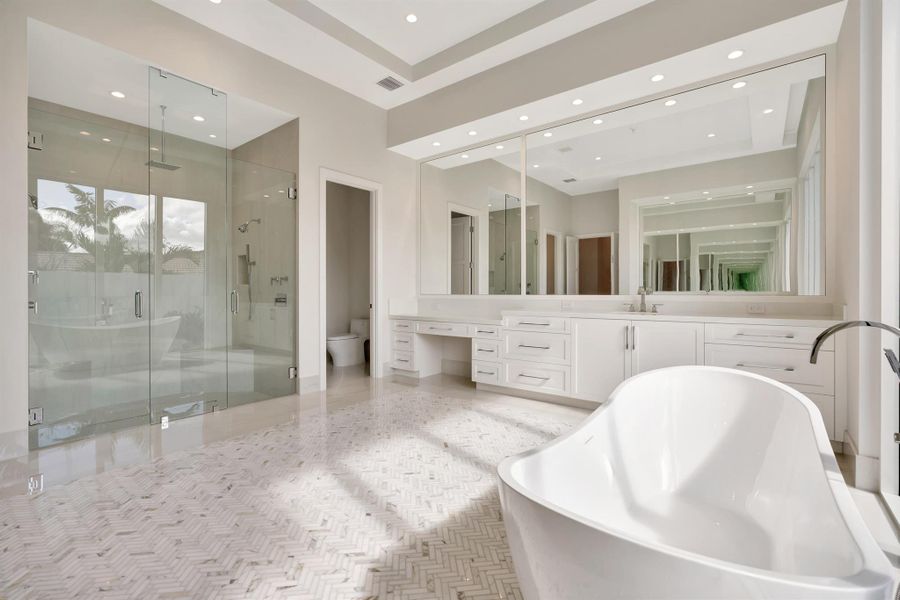 Furnished interior view inside a new home in , Palm Beach Gardens (Image 14).