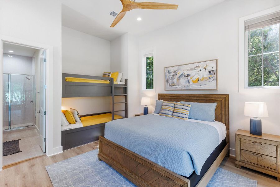 Bedroom 2 featuring Bunk Beds. Bedroom 2 featuring Bunk Beds.