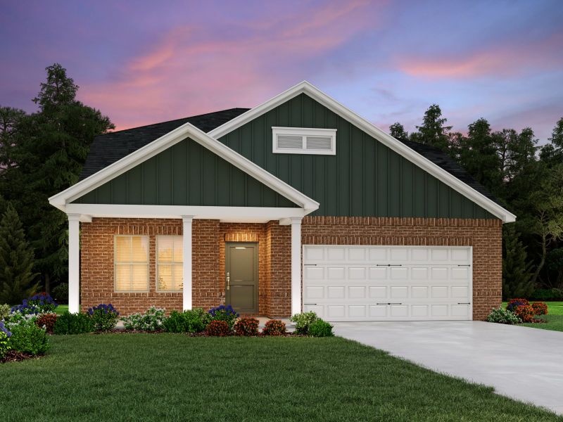 Representative exterior photo of a completed home built from the Manchester by Meritage Homes in Woodmont, Smyrna, TN (Image 10). Representative exterior photo of a completed home built from the Manchester by Meritage Homes in Woodmont, Smyrna, TN (Image 10).