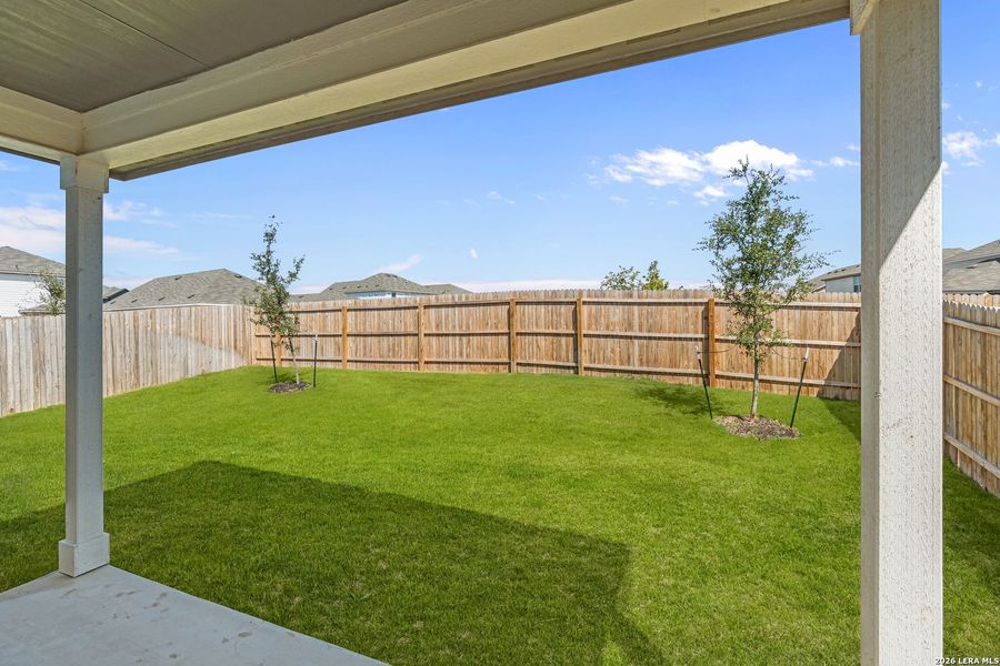 Exterior details and patio area of a home in Dove Song, Marion (Image 2). Exterior details and patio area of a home in Dove Song, Marion (Image 2).