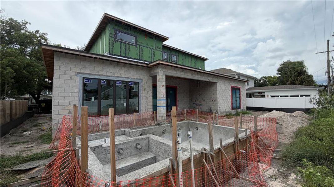 In-progress construction of a new home in , Orlando, FL (Image 10).