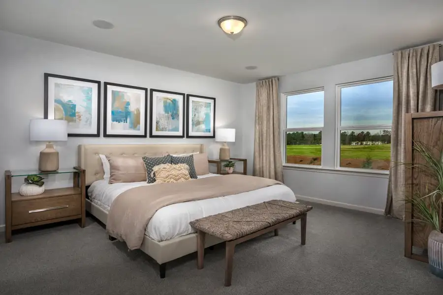 Representative furnished interior of a home built from the 1702 Modeled by KB Home in Freeman Farms, Youngsville (Image 9).