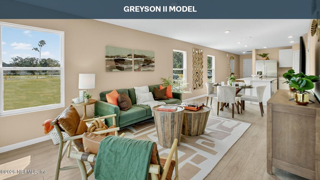 Furnished interior view inside a new home in Trout River, Jacksonville (Image 9).