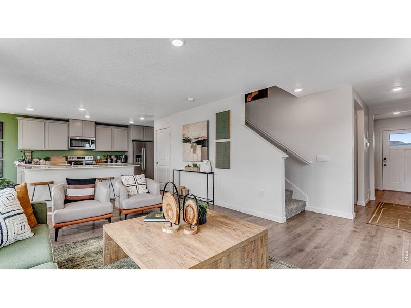 Furnished interior view inside a new home in Prairie Song, Windsor (Image 12).