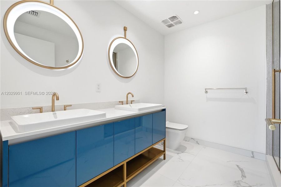 Furnished interior view inside a new home in , Miami (Image 8).