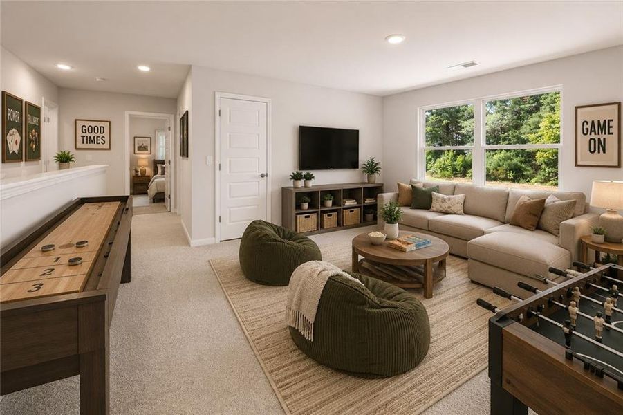 Furnished interior view inside a new home in Preserve at Dove Creek, Statham (Image 6). Furnished interior view inside a new home in Preserve at Dove Creek, Statham (Image 6).
