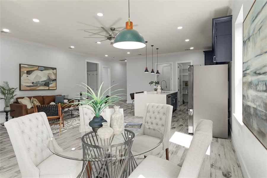 Furnished interior view inside a new home in , Dallas (Image 32). Furnished interior view inside a new home in , Dallas (Image 32).