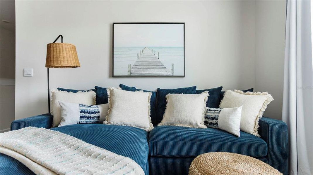 Furnished interior view inside a new home in The Gardens at Bay Street, Sarasota (Image 5).