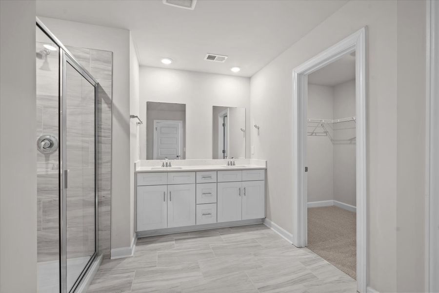 Furnished interior view inside a new home in Creek Ridge - Heritage Collection, Spartanburg (Image 6).