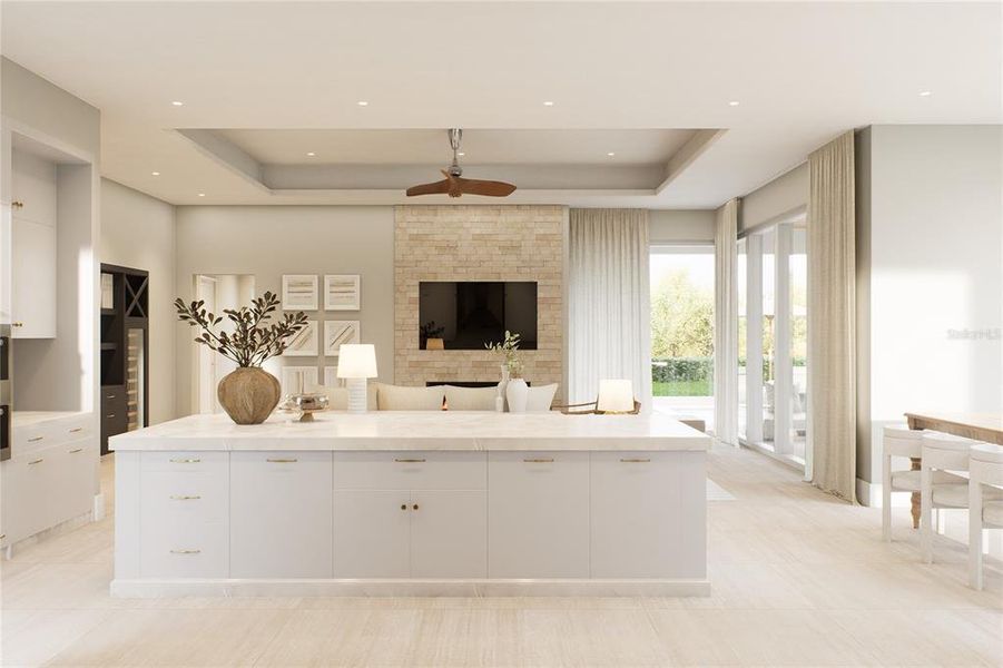 Furnished interior view inside a new home in , Orlando (Image 13). Furnished interior view inside a new home in , Orlando (Image 13).