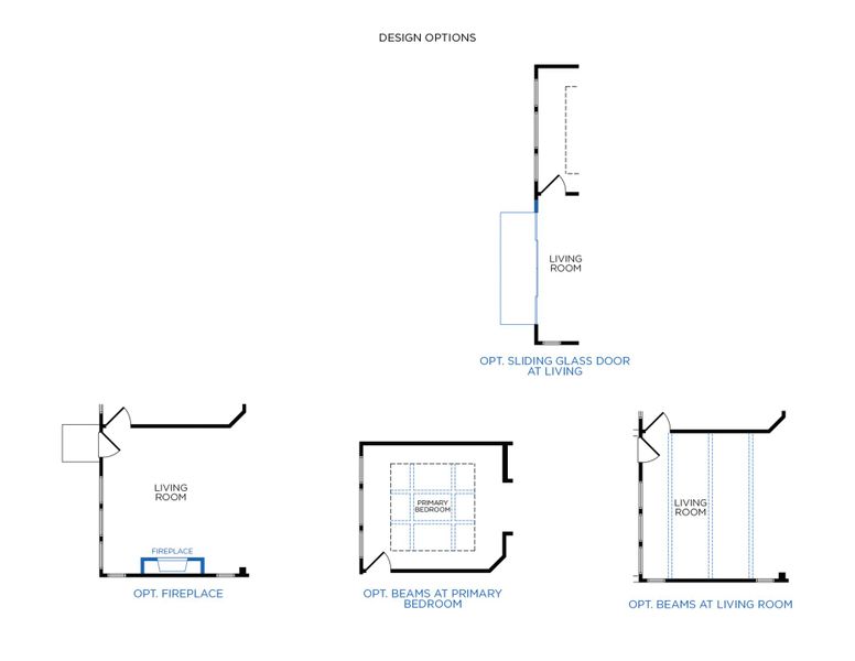 2D floor plan layout for the Amelia by Tricoast Homes in Summer Place  35', Montgomery, TX (Image 5).