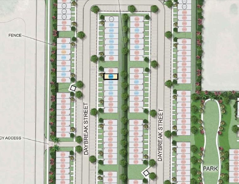 The Townhomes at Skye Ranch ~ Site Map