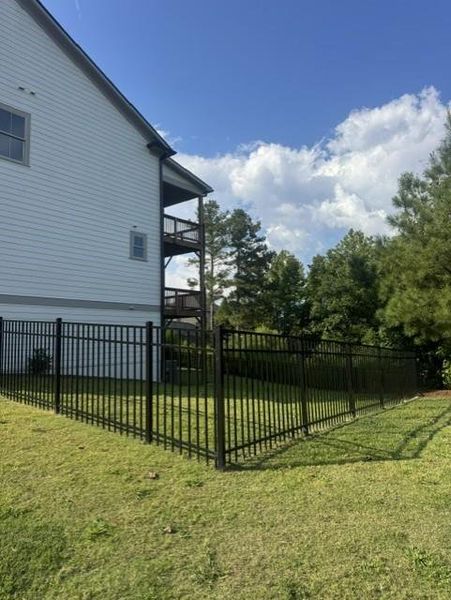 Exterior details and patio area of a home in , Canton (Image 26).