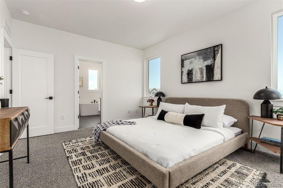 Furnished interior view inside a new home in West Grange, Longmont (Image 35).