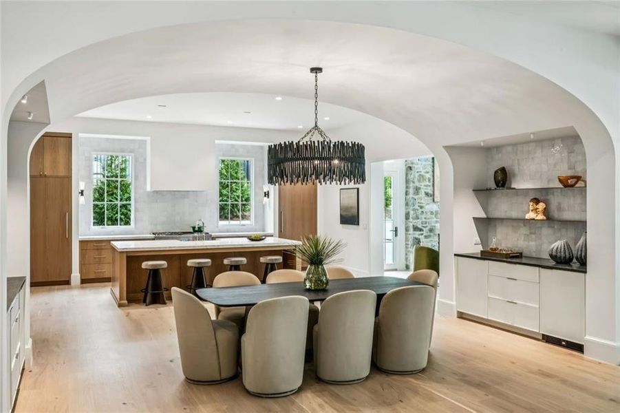 Furnished interior view inside a new home in , Atlanta (Image 11).