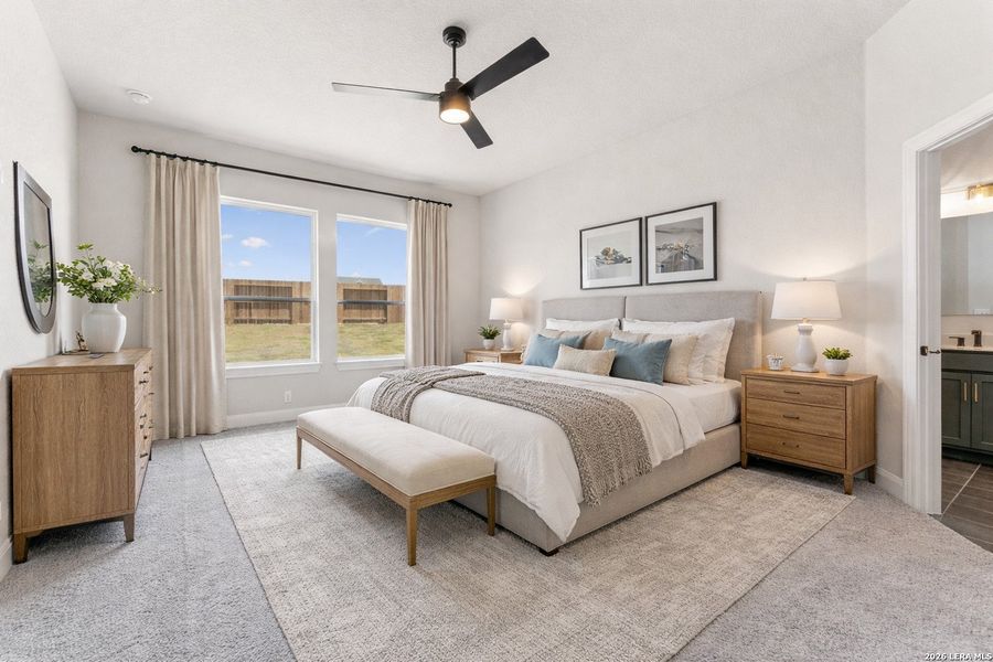 Furnished interior view inside a new home in Meyer Ranch – Legacy Series, New Braunfels (Image 3).