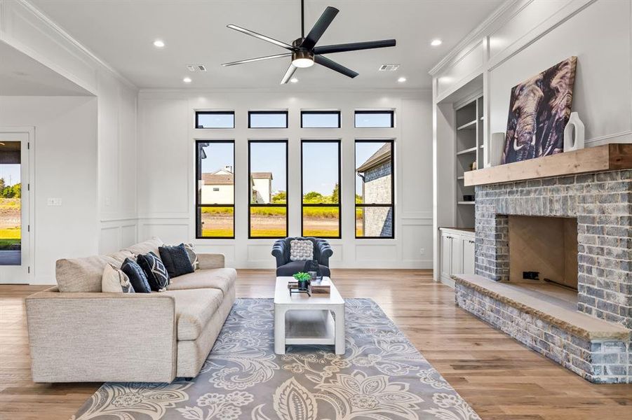 Furnished interior view inside a new home in , Aledo (Image 35).
