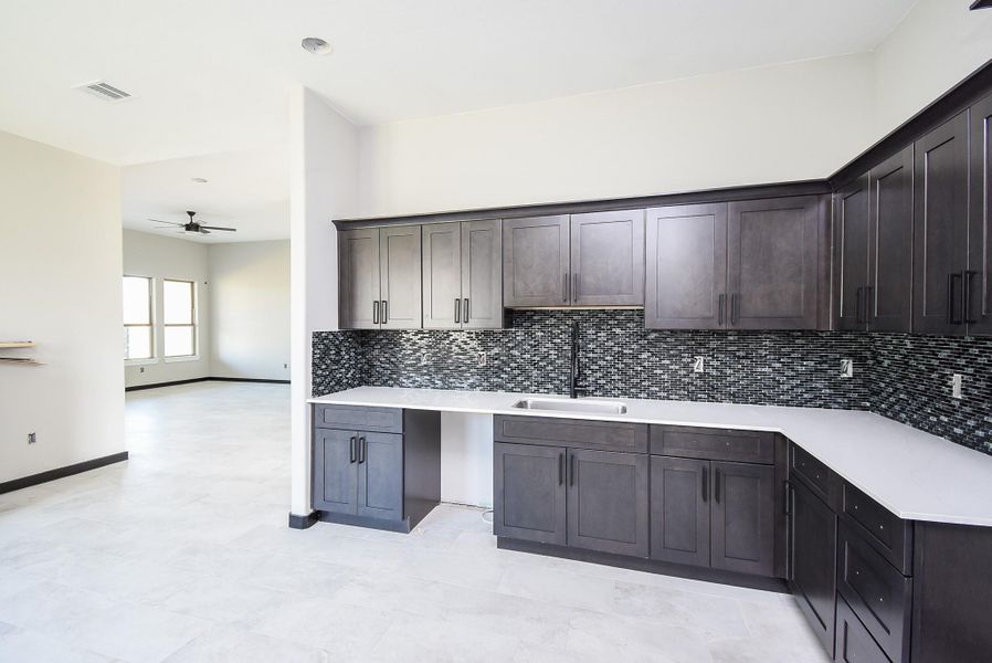 Kitchen and Breakfast area is huge! Quartz counters and Lots of Cabinets and Counterspace and open area. Kitchen and Breakfast area is huge! Quartz counters and Lots of Cabinets and Counterspace and open area.