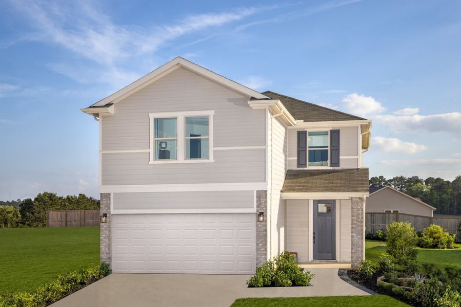Representative exterior photo of a completed home built from the 1908 Modeled by KB Home in Sagecrest Trails, Conroe, TX (Image 13).