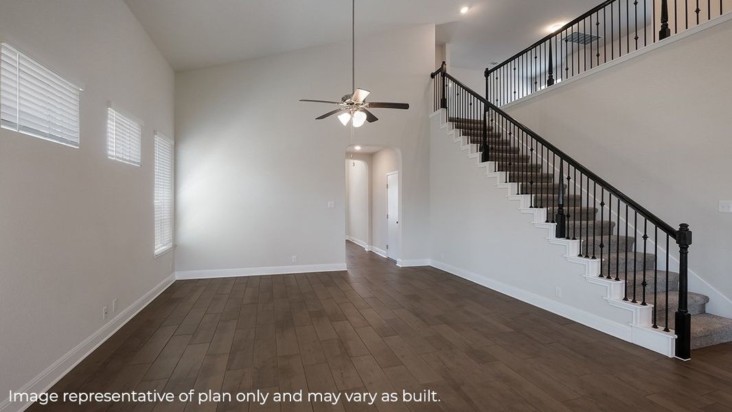 Representative unfurnished interior of a home built from the The Caspian by D.R. Horton in Steele Creek, Cibolo (Image 14).