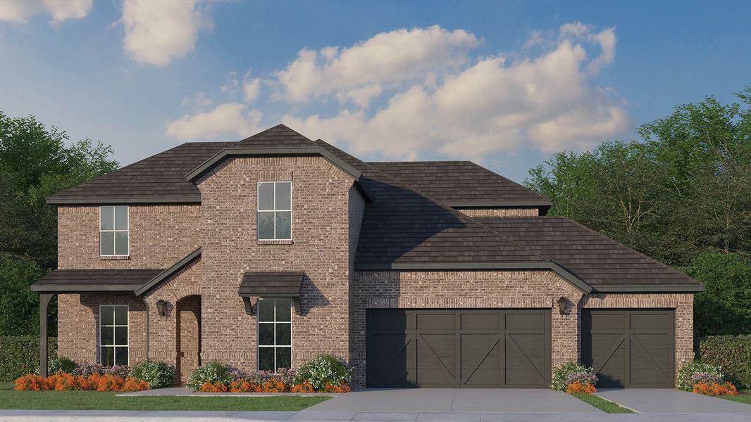 Plan 1689 Elevation B with 3 Car Garage Plan 1689 Elevation B with 3 Car Garage