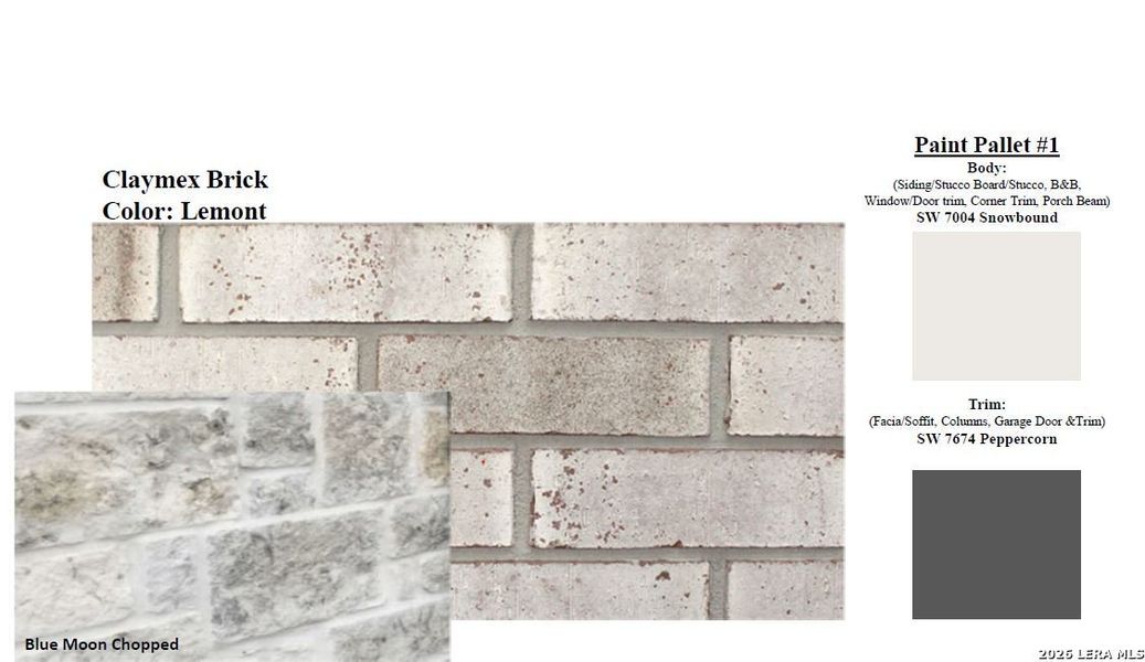 Sample of building materials used in homes in Summerlin, San Antonio (Image 3).