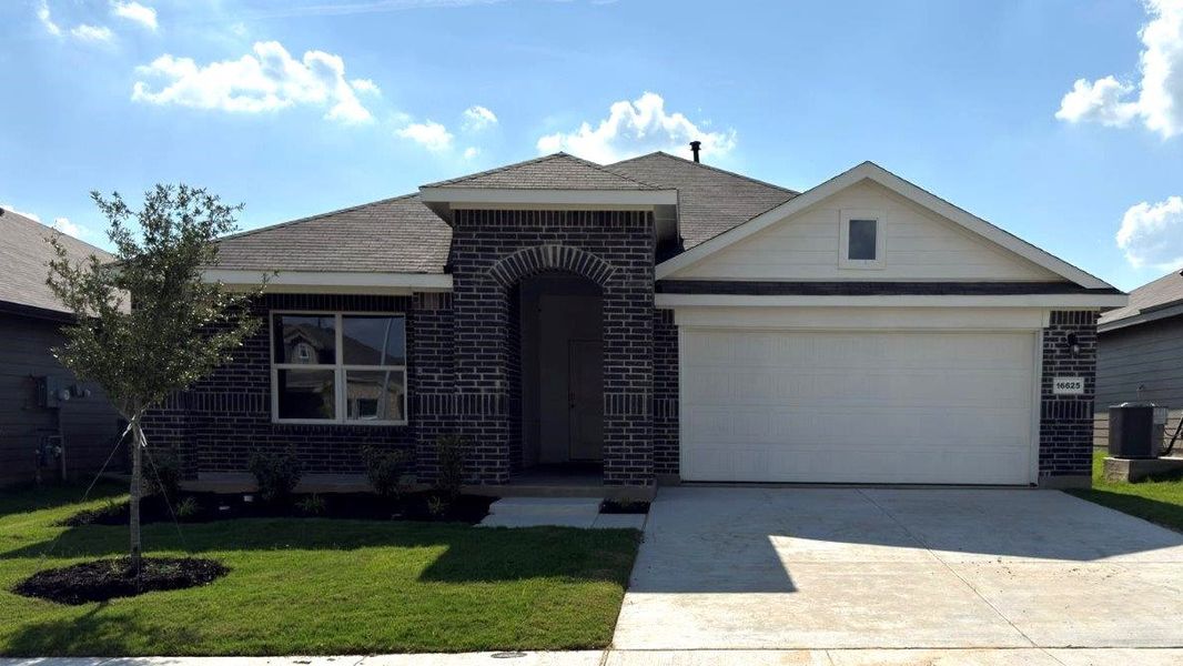 Front exterior of a new home in Lonestar at Liberty Trails, Fort Worth, TX, highlighting curb appeal (Image 1). Front exterior of a new home in Lonestar at Liberty Trails, Fort Worth, TX, highlighting curb appeal (Image 1).