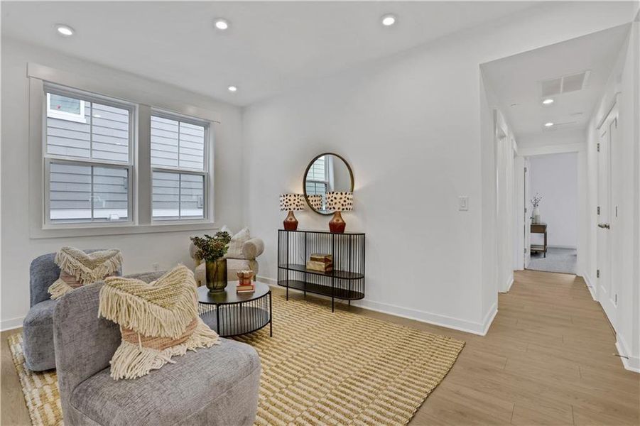 Furnished interior view inside a new home in Poppy at GreenHouse, Marietta (Image 13).