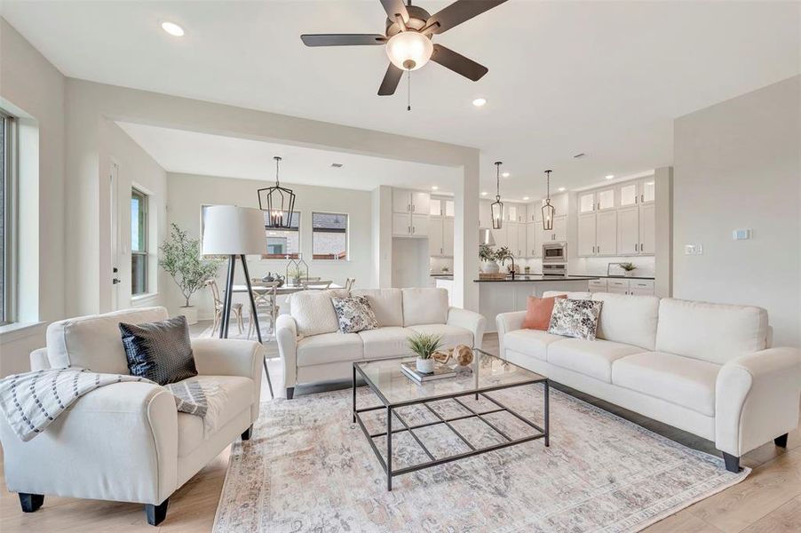 Furnished interior view inside a new home in South Pointe Manor Series, Mansfield (Image 6).