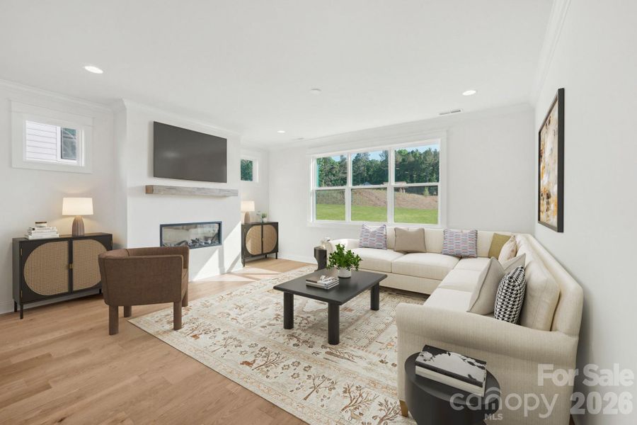 Virtually Staged Great Room