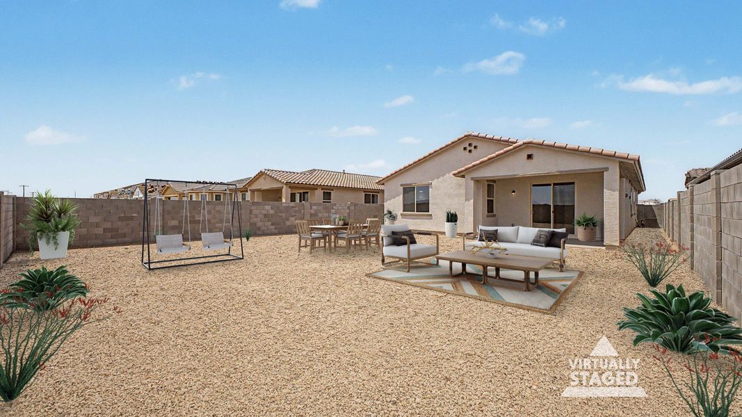 Furnished interior view inside a new home in The Lakes at Rancho El Dorado, Maricopa (Image 28).