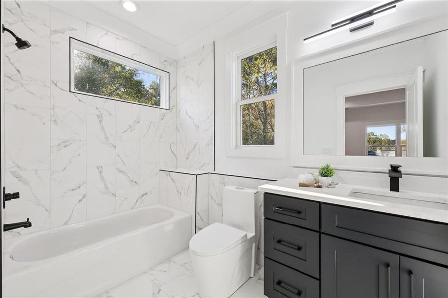 Furnished interior view inside a new home in , Buford (Image 10).