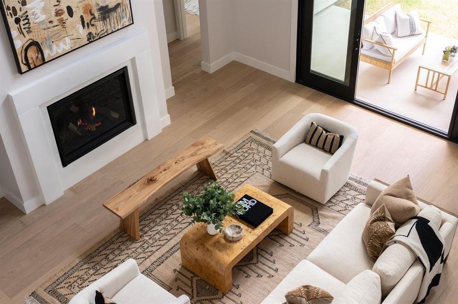 Furnished interior view inside a new home in , Dallas (Image 34).