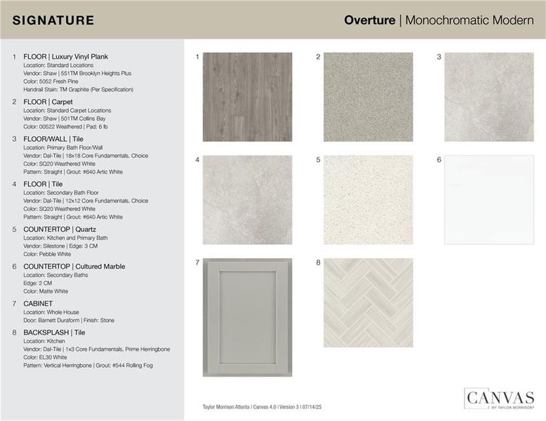 Sample of building materials used in homes in Bailey Fence, Dacula (Image 22).