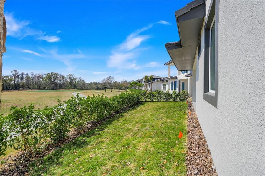 Exterior details and patio area of a home in Hampton Green at Providence, Davenport (Image 33).