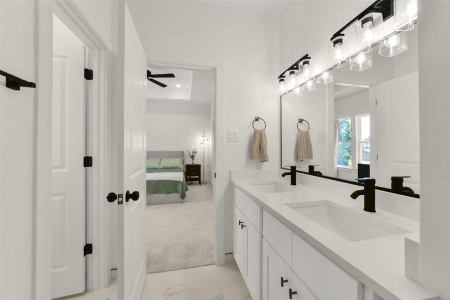 Furnished interior view inside a new home in , Houston (Image 18).