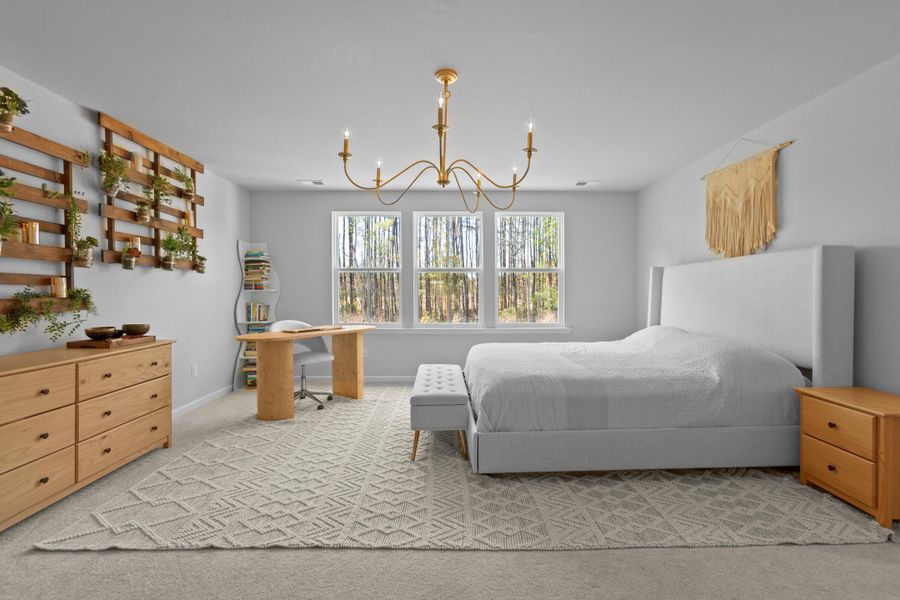 Furnished interior view inside a new home in Sweetgrass at Summers Corner, Summerville (Image 25).