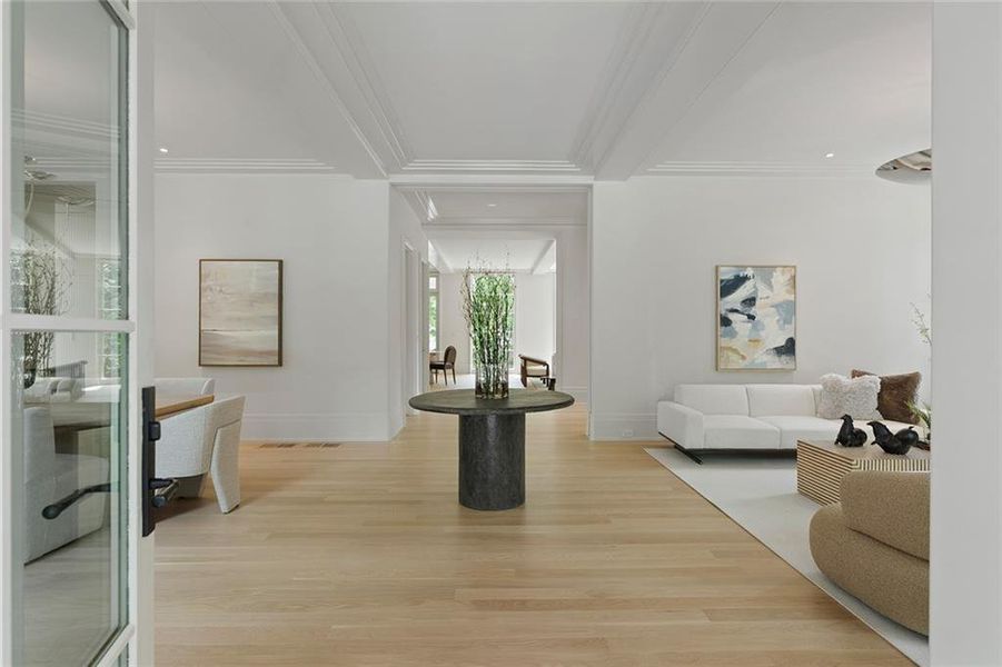 Furnished interior view inside a new home in , Atlanta (Image 13). Furnished interior view inside a new home in , Atlanta (Image 13).