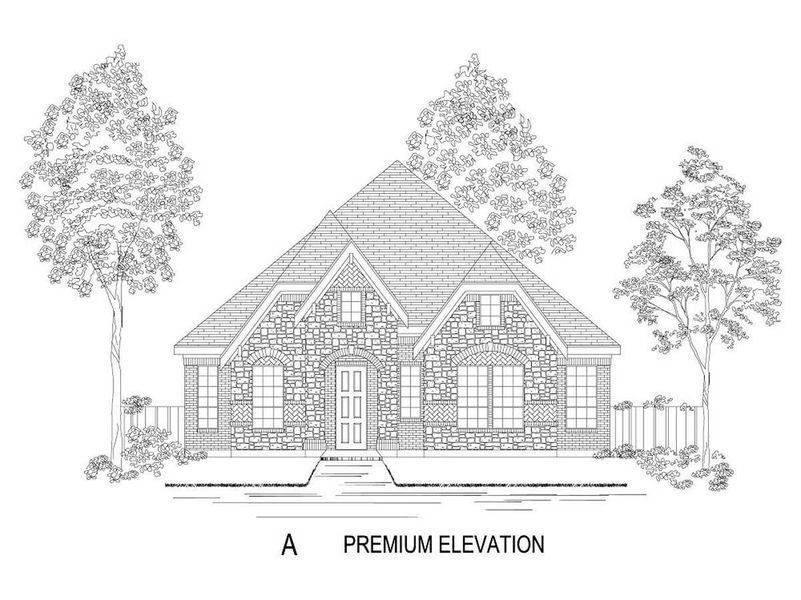 Representative rendering of the exterior for the Dover R by First Texas Homes (Image 2). Representative rendering of the exterior for the Dover R by First Texas Homes (Image 2).