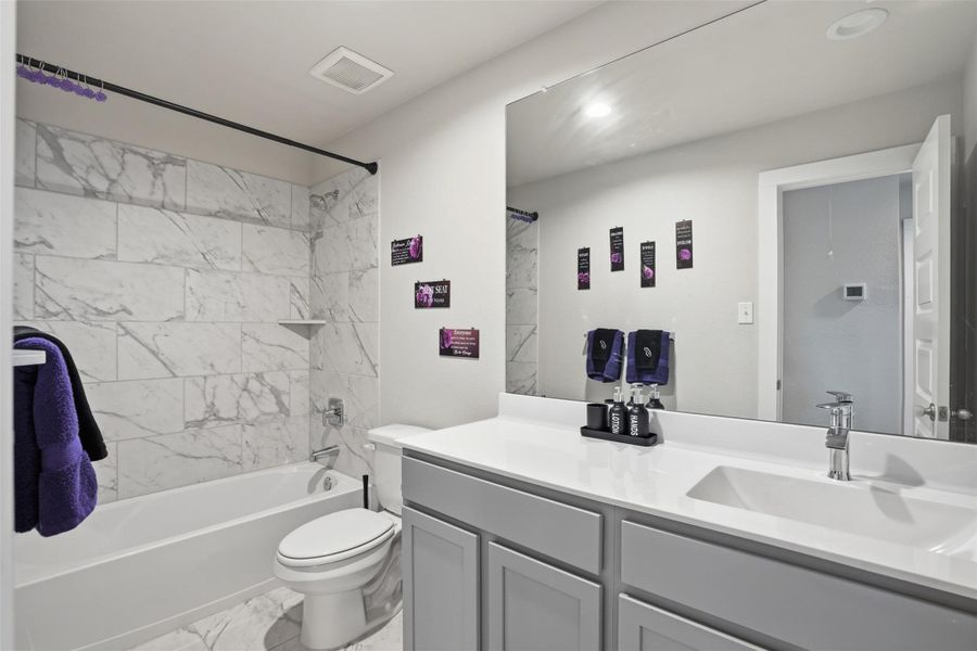 Furnished interior view inside a new home in Sheldon Ridge, Houston (Image 24).