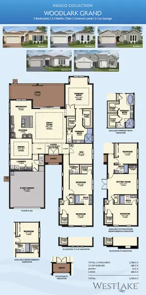 2D floor plan layout for the Woodlark Grand by Minto Communities in Westlake, Loxahatchee, FL (Image 3). 2D floor plan layout for the Woodlark Grand by Minto Communities in Westlake, Loxahatchee, FL (Image 3).