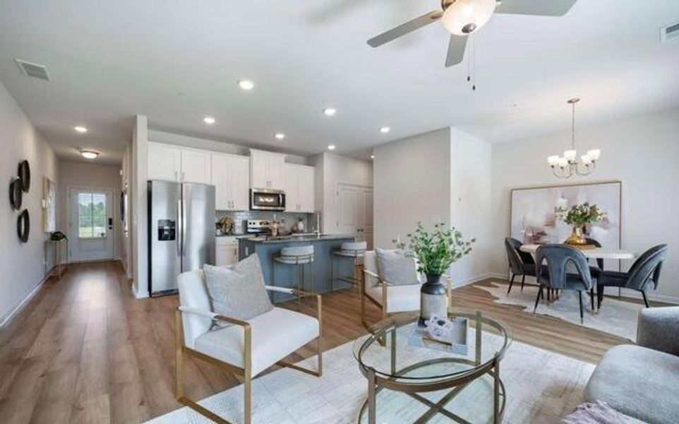 Furnished interior view inside a new home in Walden Park – The Collection, Jonesboro (Image 6).