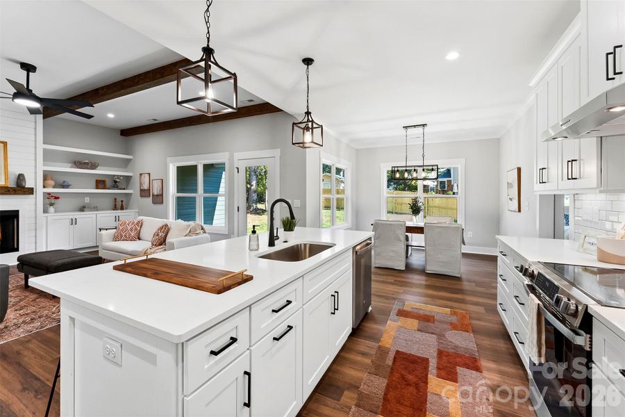 Furnished interior view inside a new home in , York (Image 16).