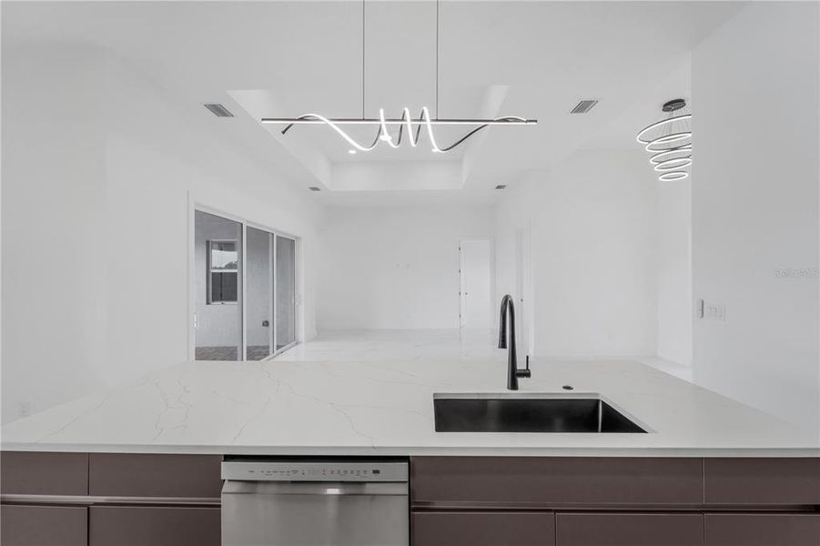 Furnished interior view inside a new home in , Cape Coral (Image 4). Furnished interior view inside a new home in , Cape Coral (Image 4).