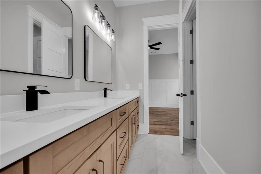 Furnished interior view inside a new home in , Monroe (Image 68).