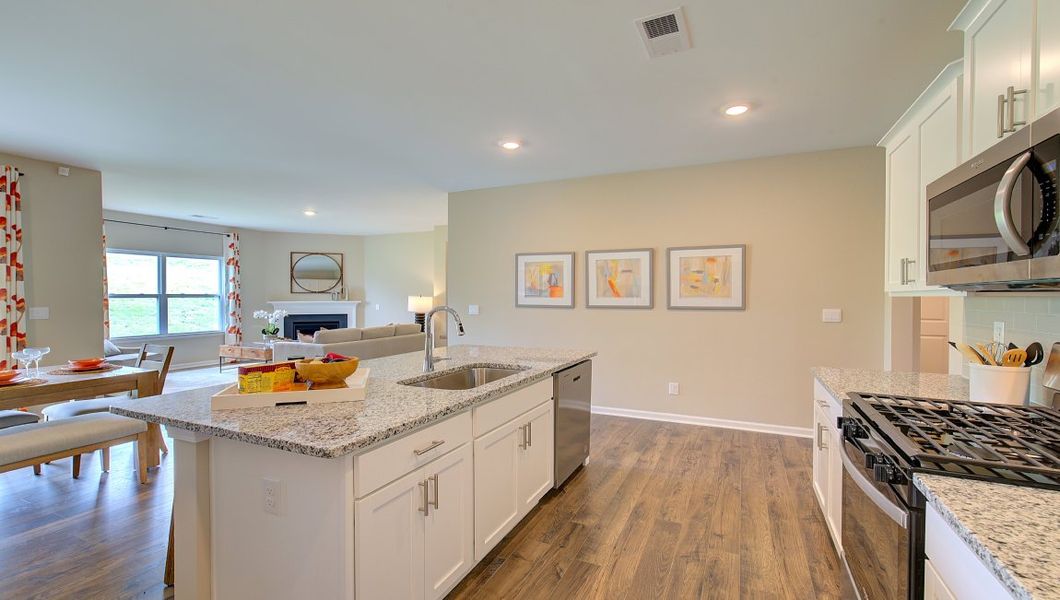 Furnished interior view inside a new home in Tap Root Farms, Fletcher (Image 8). Furnished interior view inside a new home in Tap Root Farms, Fletcher (Image 8).