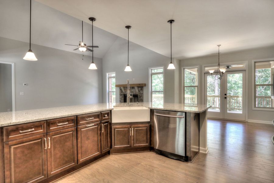 Representative furnished interior of a home built from the The Huntleigh by Bamford and Company in Rowland Springs, Cartersville (Image 22).