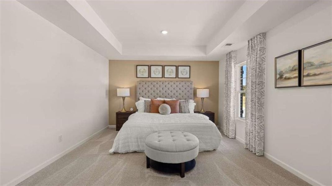 Furnished interior view inside a new home in Poplar Preserve, Newnan (Image 35).