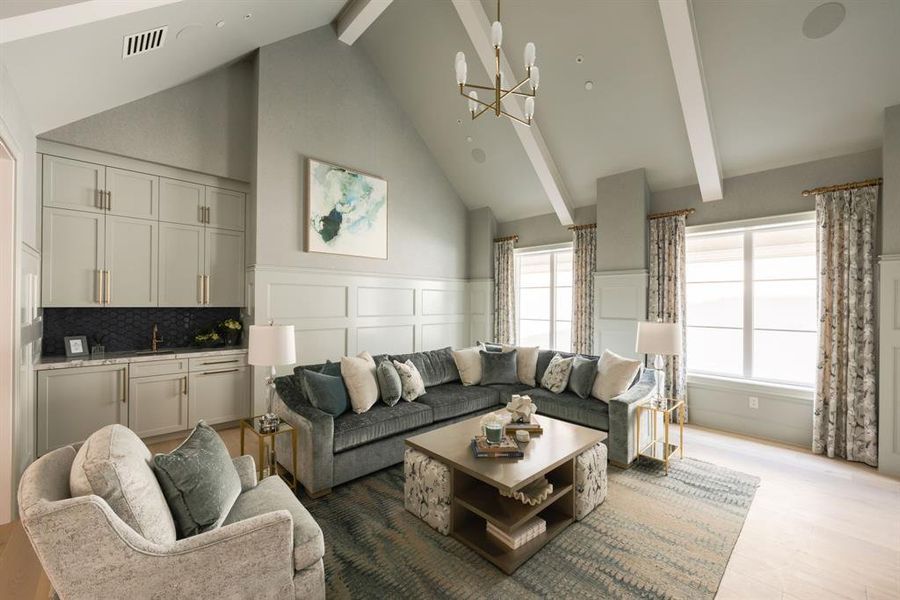 Furnished interior view inside a new home in , Southlake (Image 5).