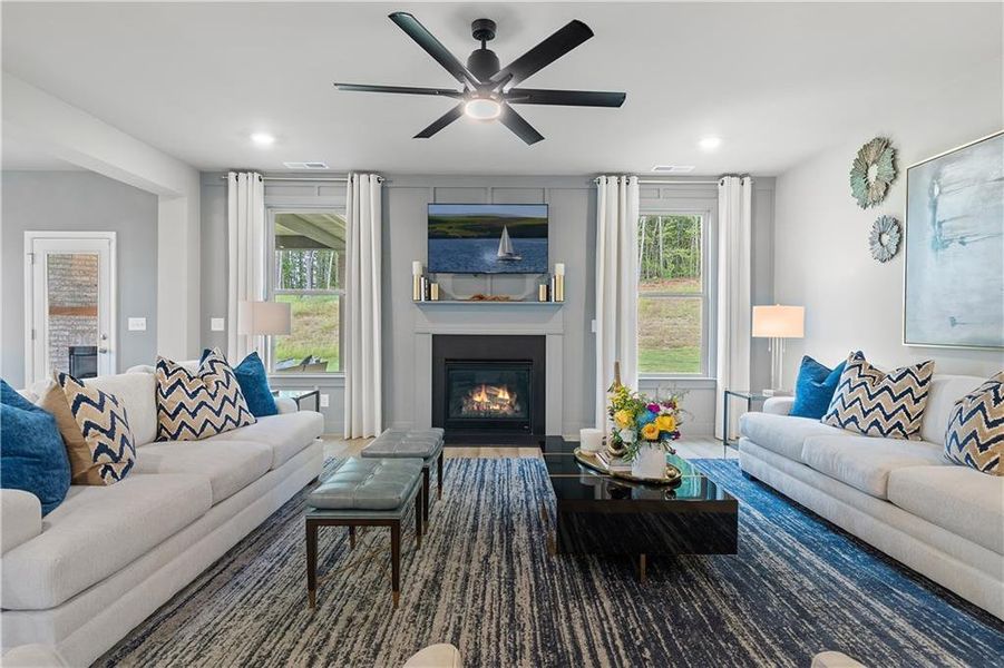 Furnished interior view inside a new home in Riverbend Overlook, Fayetteville (Image 30).